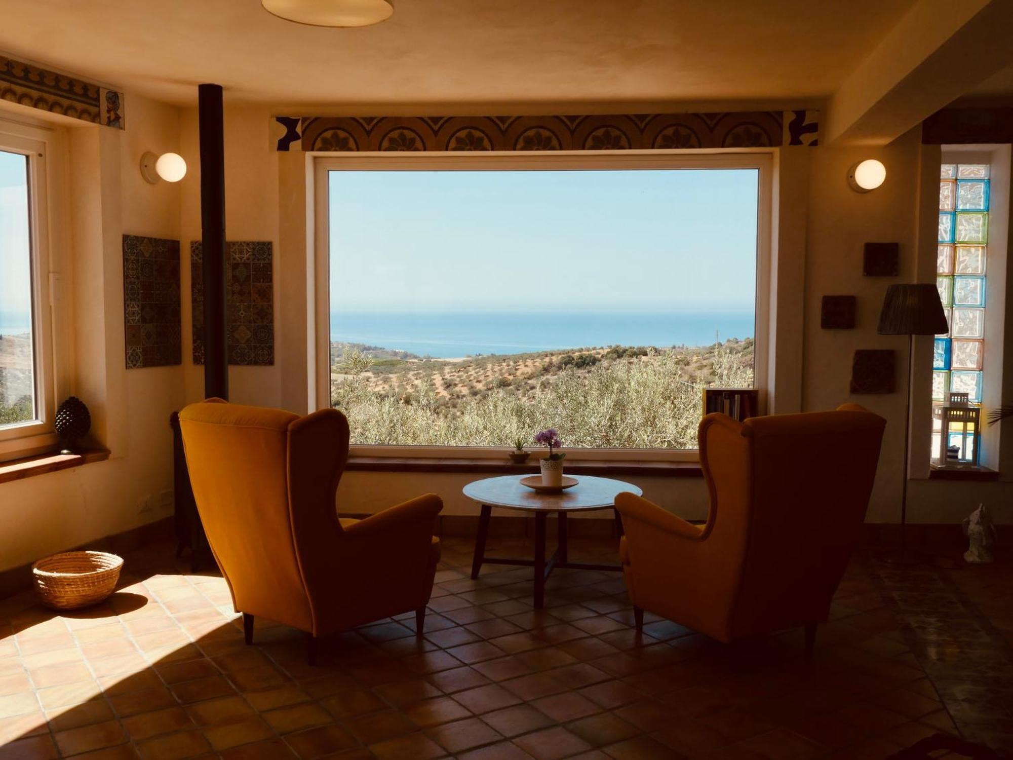 Villa Immersa In Oliveto Vista Mare Sciacca Exterior foto